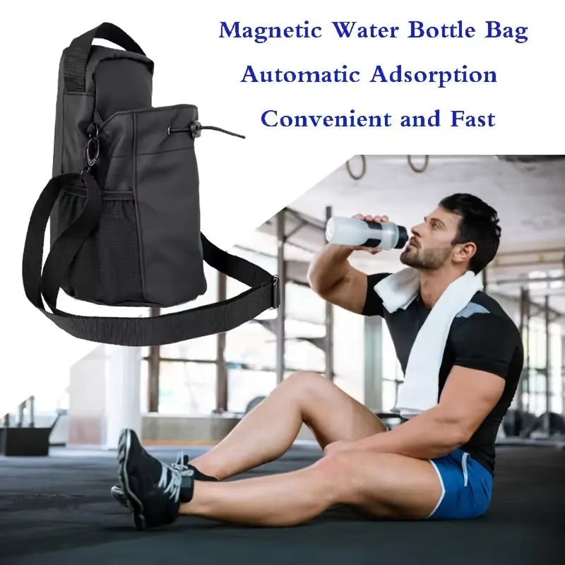 2025 New Magnetic Water Bottle Pouch Bag Gym-Specific Water Cup Holder with Strong Magnet for Outdoor Sports Cup Holder Bag