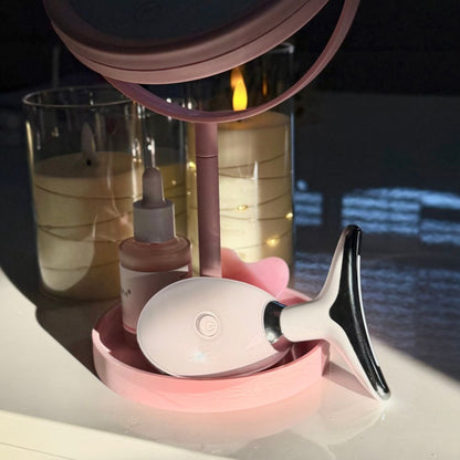 Wavy Chic Beauty Facial Massager, 7 Color Wavy Acne Beauty Microcurrent Facial Device Skin Firming for Face Neck Beauty Device,