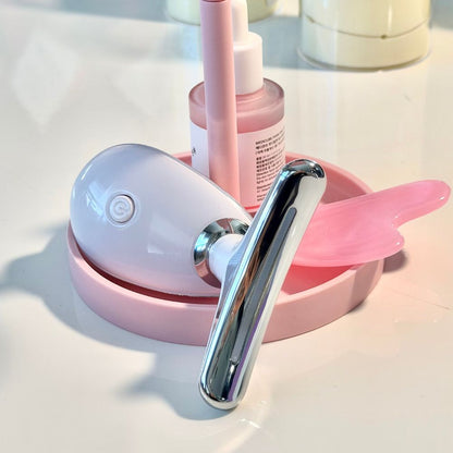 Wavy Chic Beauty Facial Massager, 7 Color Wavy Acne Beauty Microcurrent Facial Device Skin Firming for Face Neck Beauty Device,