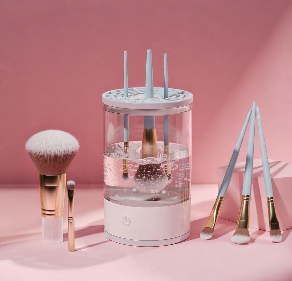 Automatic Brush Cleaner Electric Makeup Brush Cleaning Machine Fast Clean Dryer