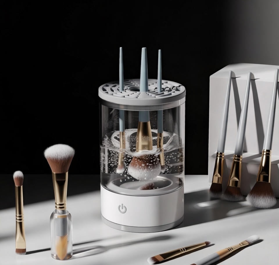 Automatic Brush Cleaner Electric Makeup Brush Cleaning Machine Fast Clean Dryer